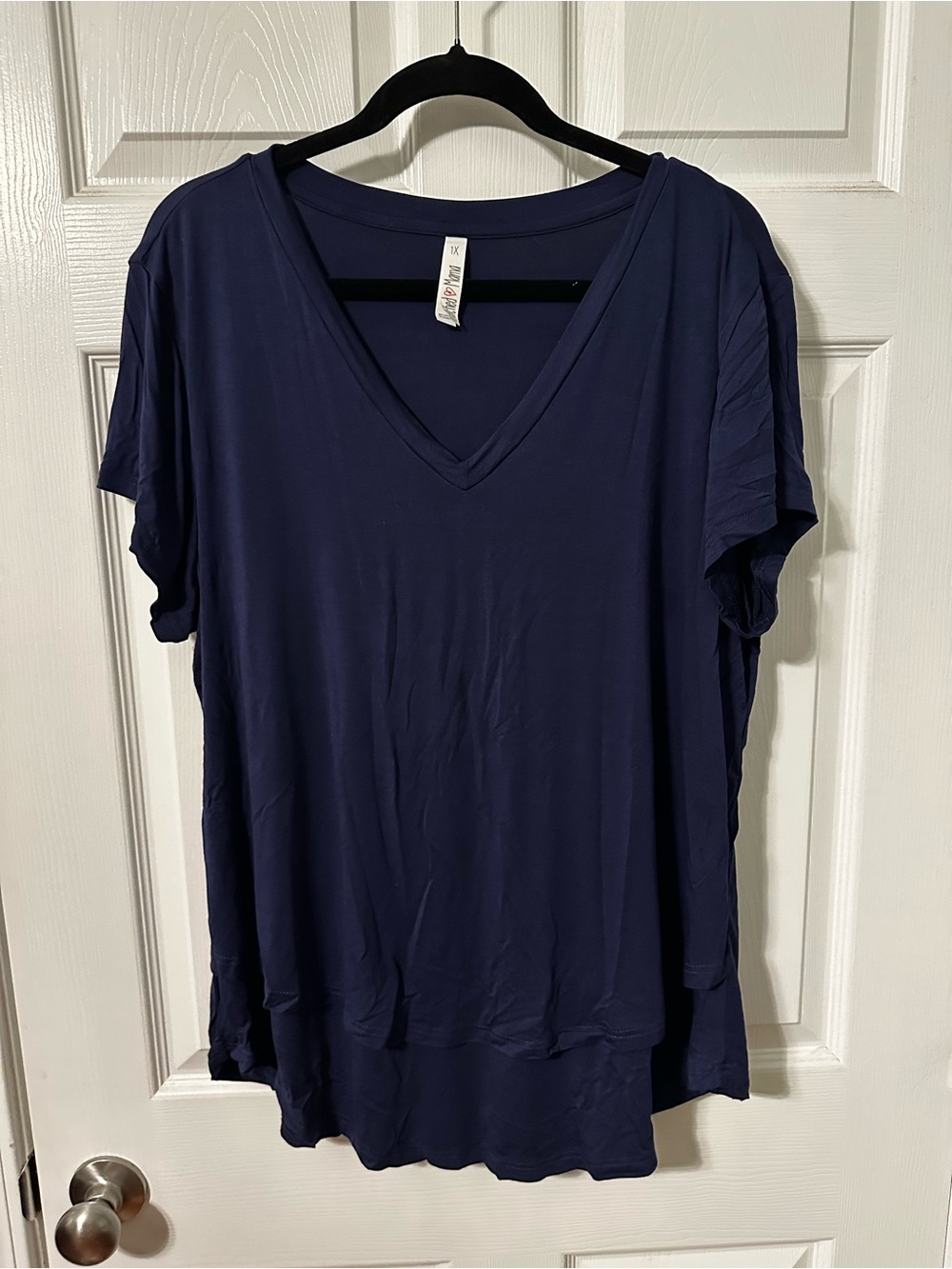 ***Three Pack*** of Latched Mama V-Neck Short Sleeve Tee Grey, Navy, Black - Picture 10 of 10